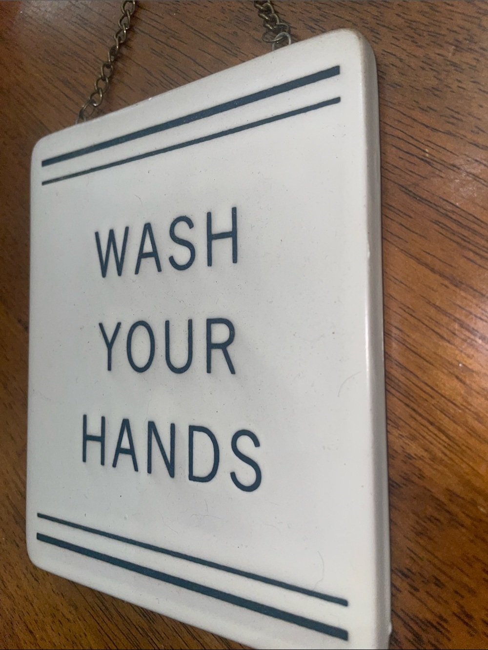 Hearth & Hand™ with Magnolia “Wash Your Hands” Stoneware Wall Hanging